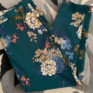 Nine Britton green floral pants